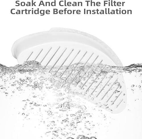 Miniatura 5 de Paquete de 3 filtros de fuente de agua para gatos compatibles con dispensador de agua para gatos, fuente de agua para gatos de 67 onzas2 litros,
