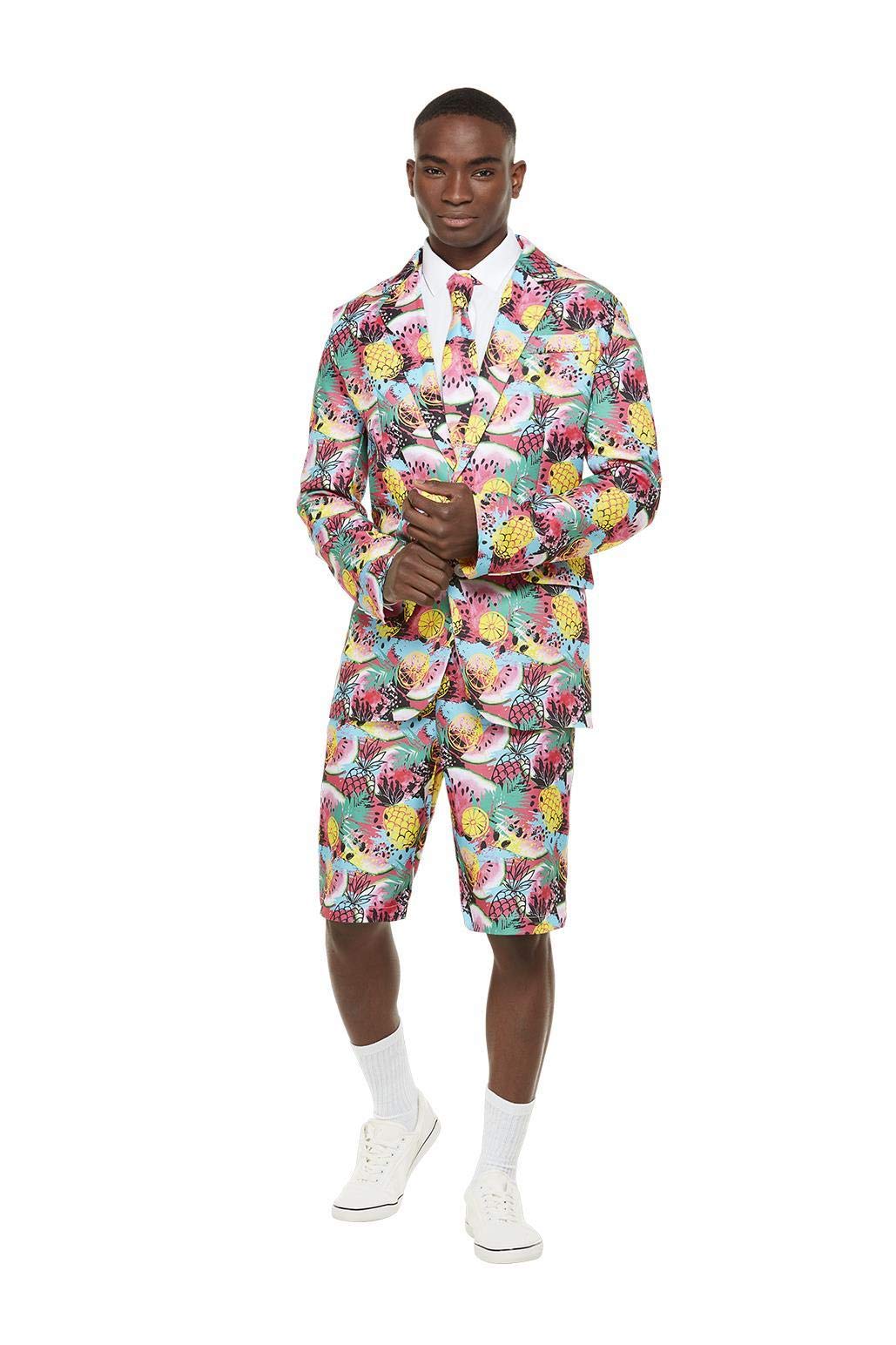 Smiffys Men's Let's Get Fruity Watermelon Suit Let's Get Fruity Watermelon Suit (Pack of 1)
