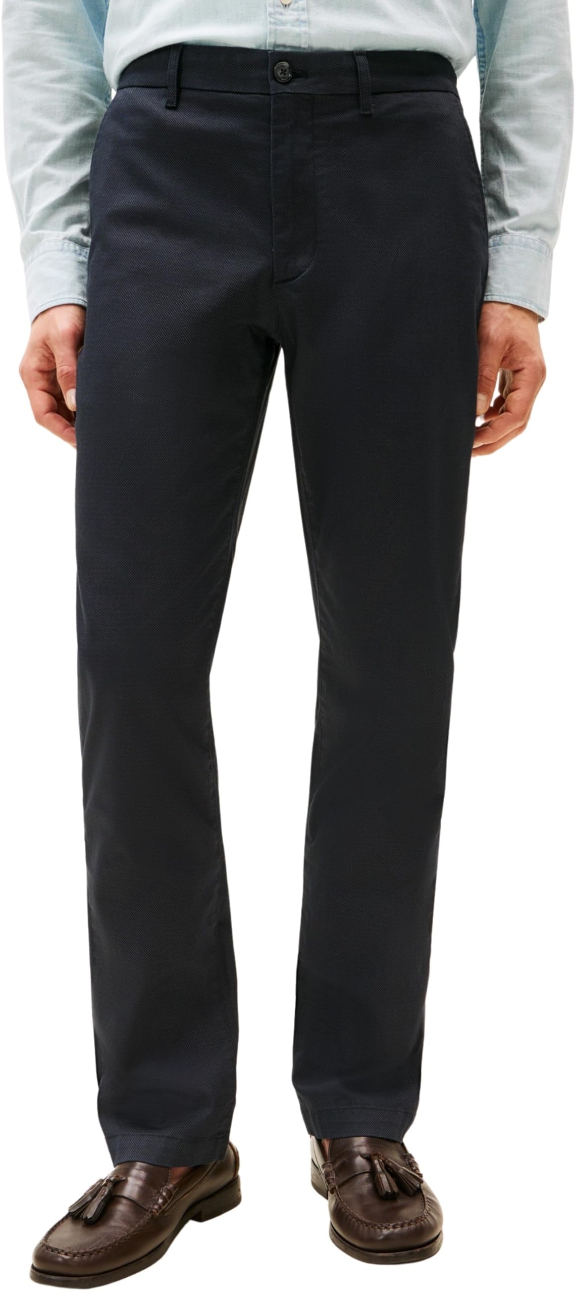Tommy Hilfiger Men's Denton Printed Structure Straight Fit Chinos, Blue (Desert Sky), 34W/36L