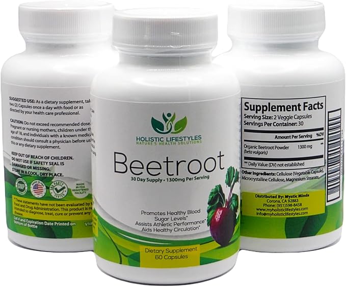 Holistic Lifestyles Premium Organic Beet Root Supplement