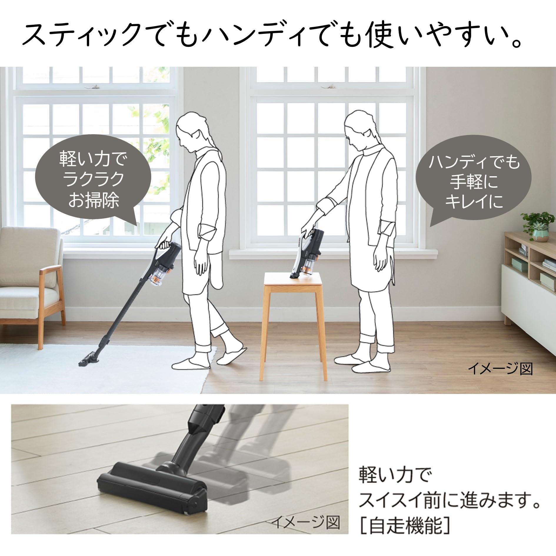 Amazon | 日立 掃除機 コードレス スティッククリーナー PV-BL1C4 W