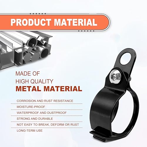 Miniatura 4 de 2 pares de soportes indicadores de horquilla de motocicleta de aleación de aluminio, soporte de montaje intermitente universal para motocicleta,