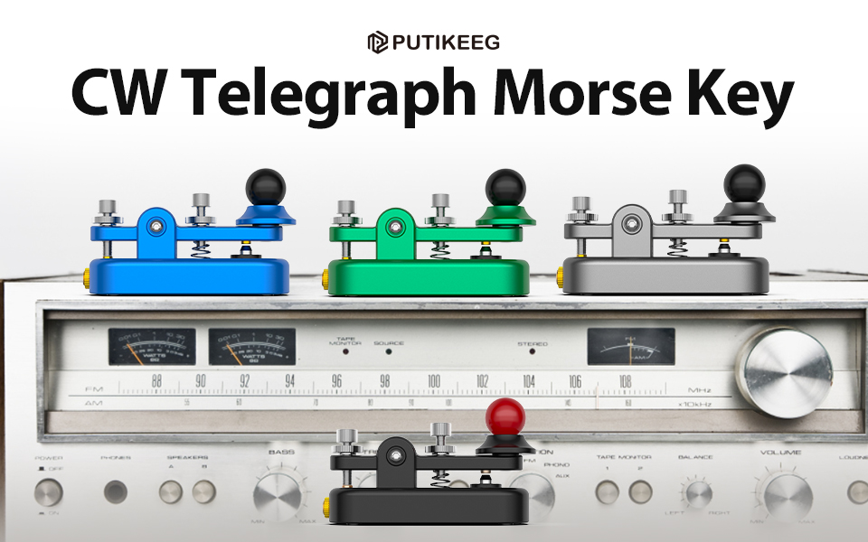 Putikeeg CW Morse-manipulator, morse-code, amateurradioapparatuur, Ham-radio -manipulator, telelgrafiesleutel