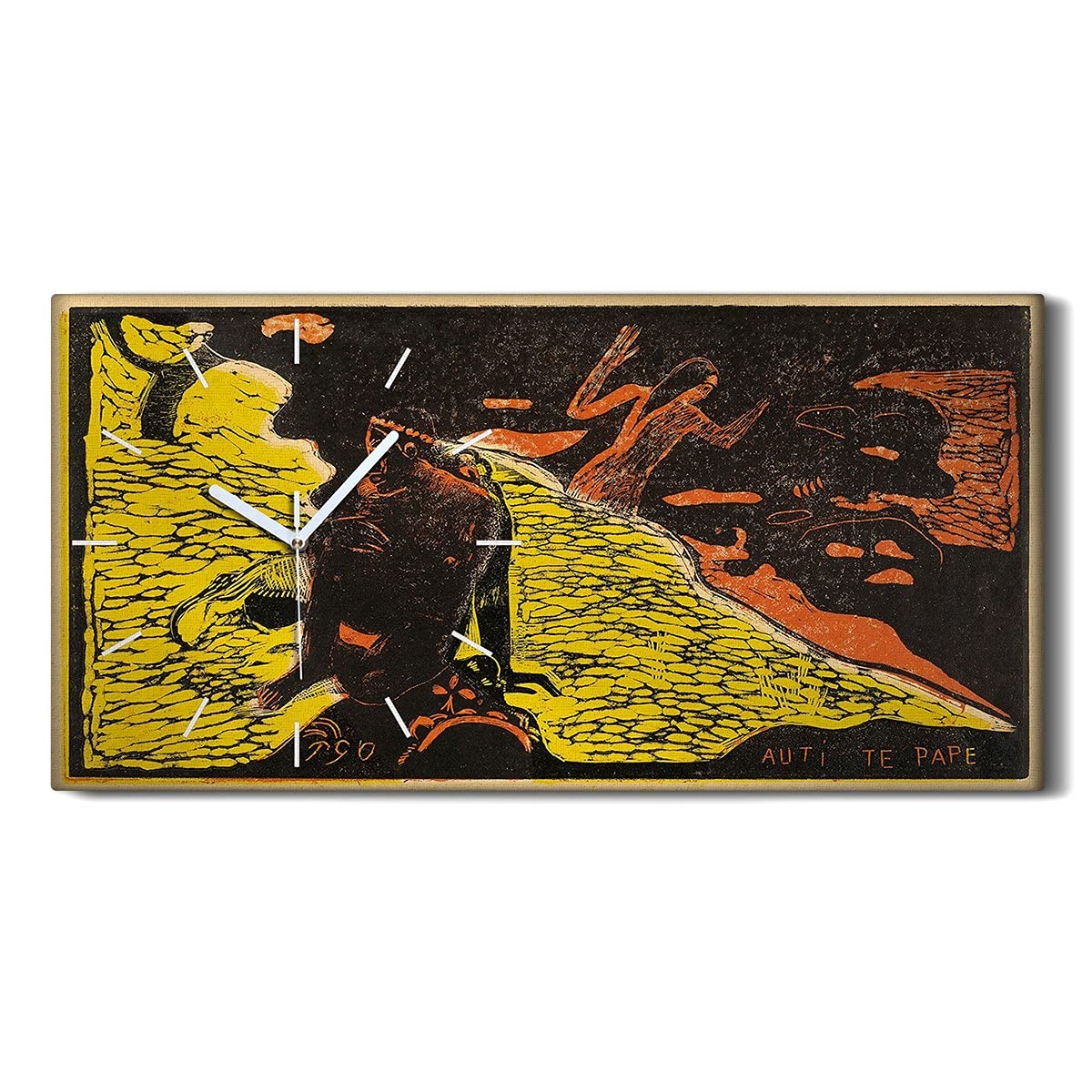Horloge sur Toile Art Mural Haut de Gamme Salon AUTTI Te Pape