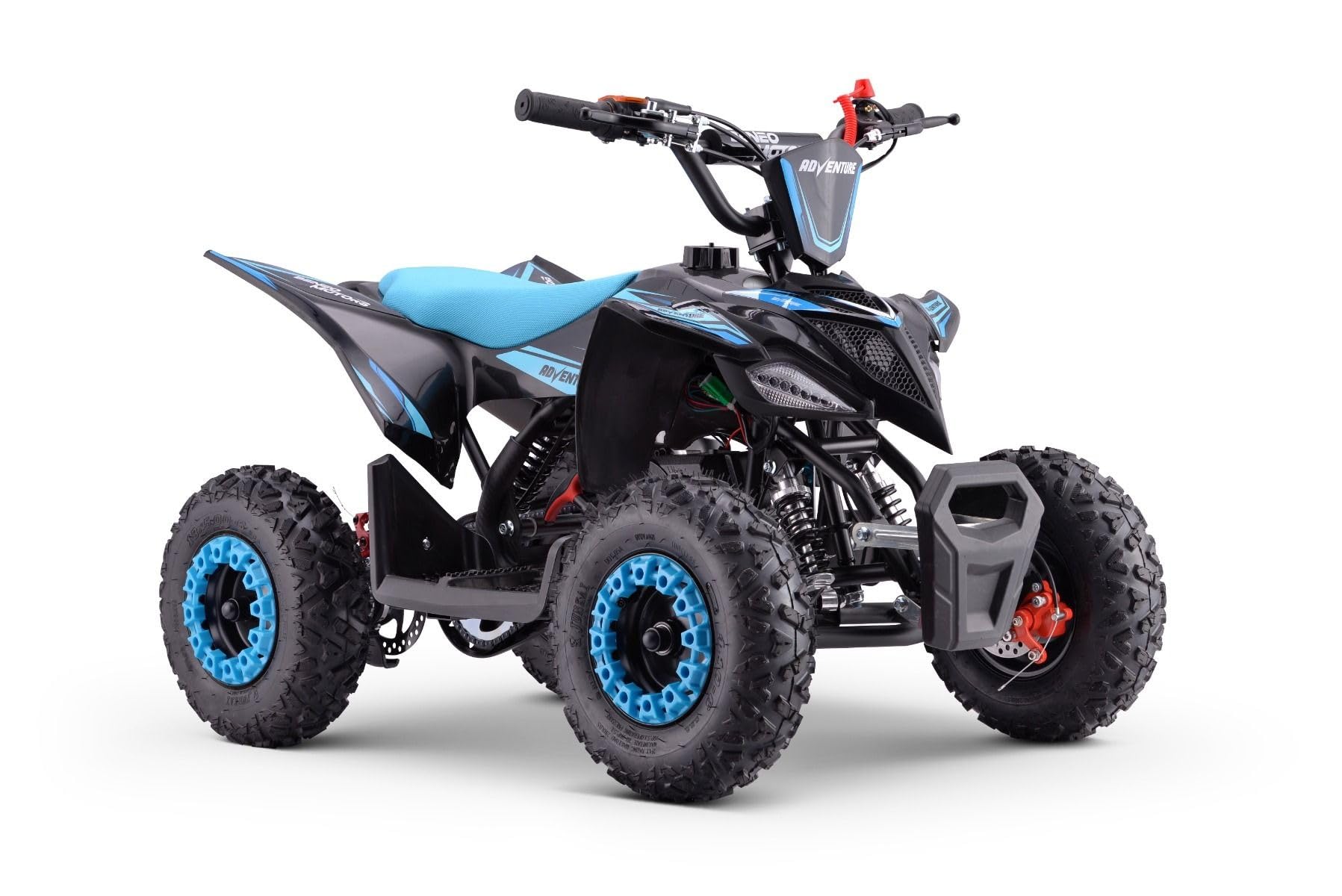 MINIQUAD Benzina 49CC per bambini, RATTE-R6-BN, Blu, Bambini da 4 a 10 anni