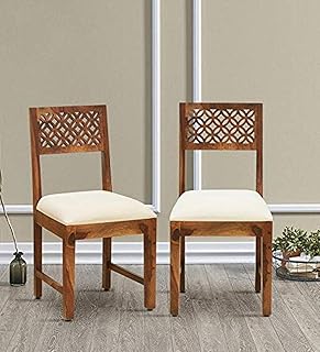 COMBAT FURNITURE Sheesham Wood CNC Design Dining Chairs Set of 2 for Dining Room Furniture || Wooden Chairs Set of 2 with ... Price In India