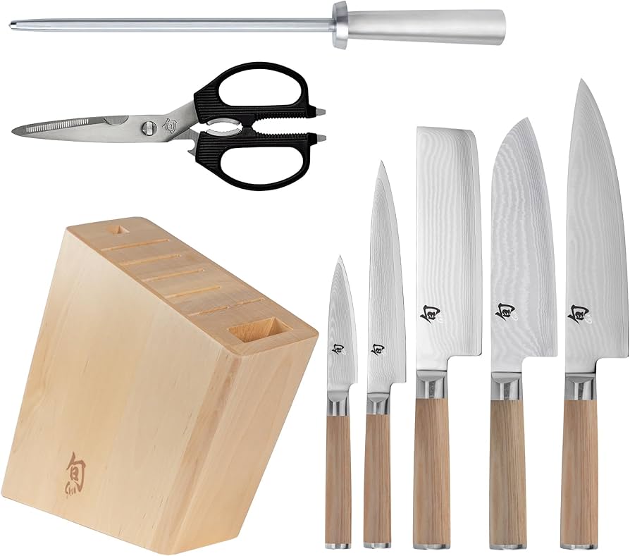 Amazon.com: Shun Classic Blonde 8 Piece Block Set, Includes 8