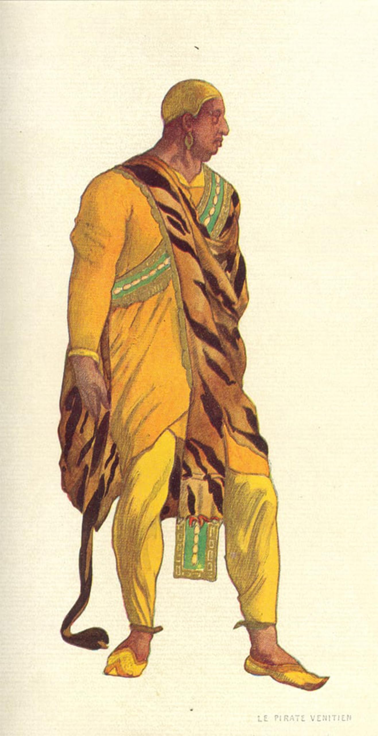 POSTERIIk Vintage Art Print Images Pictures Print Canvas Painting Picture for a Venetian Pirate in Poster by Leon Bakst Modern Colour Posters for Office Home Decor 60x90cm
