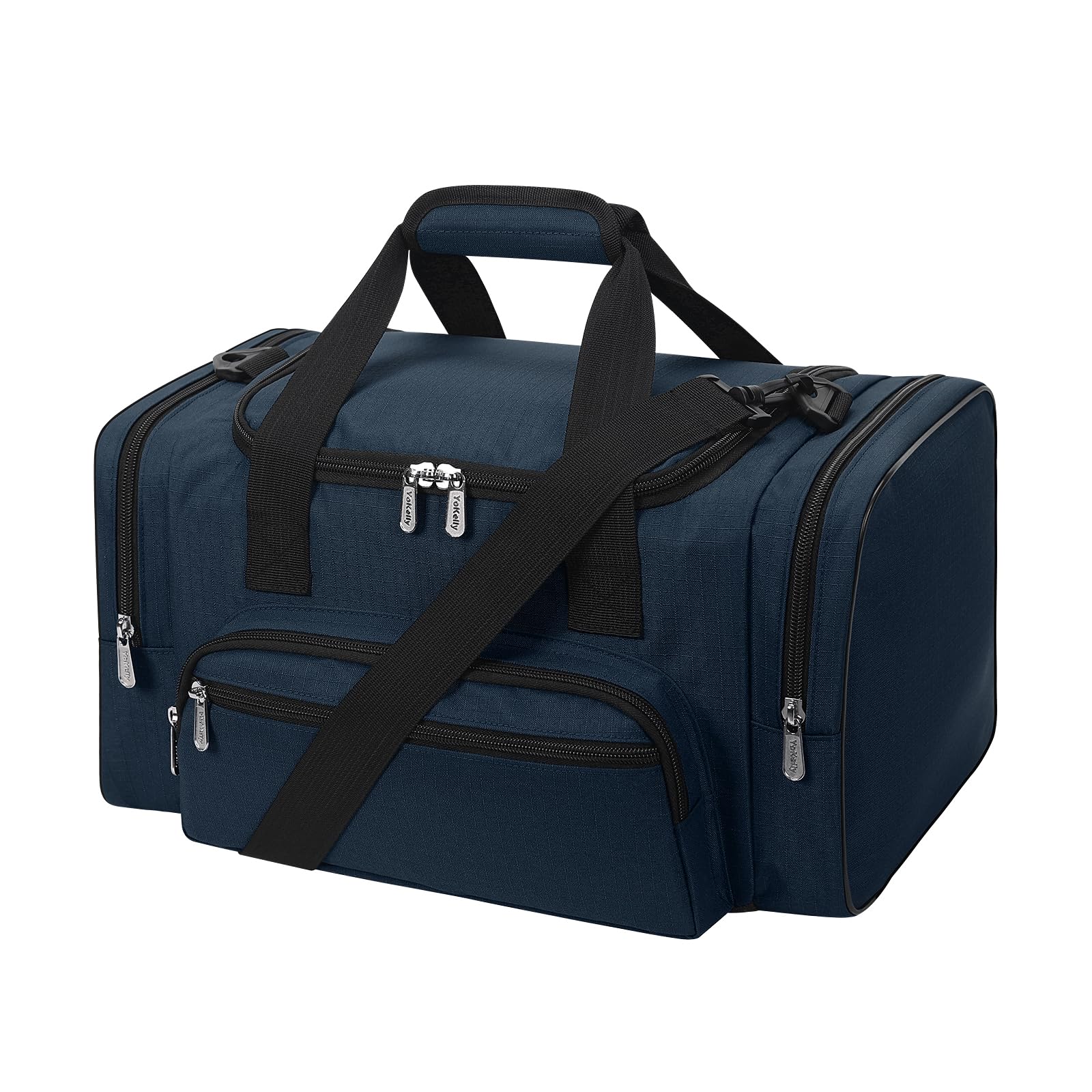 Small Duffel Bag 17 inch Carry On Weekender Bag for Travel Gym Sport (17x10x9 in) - Navy