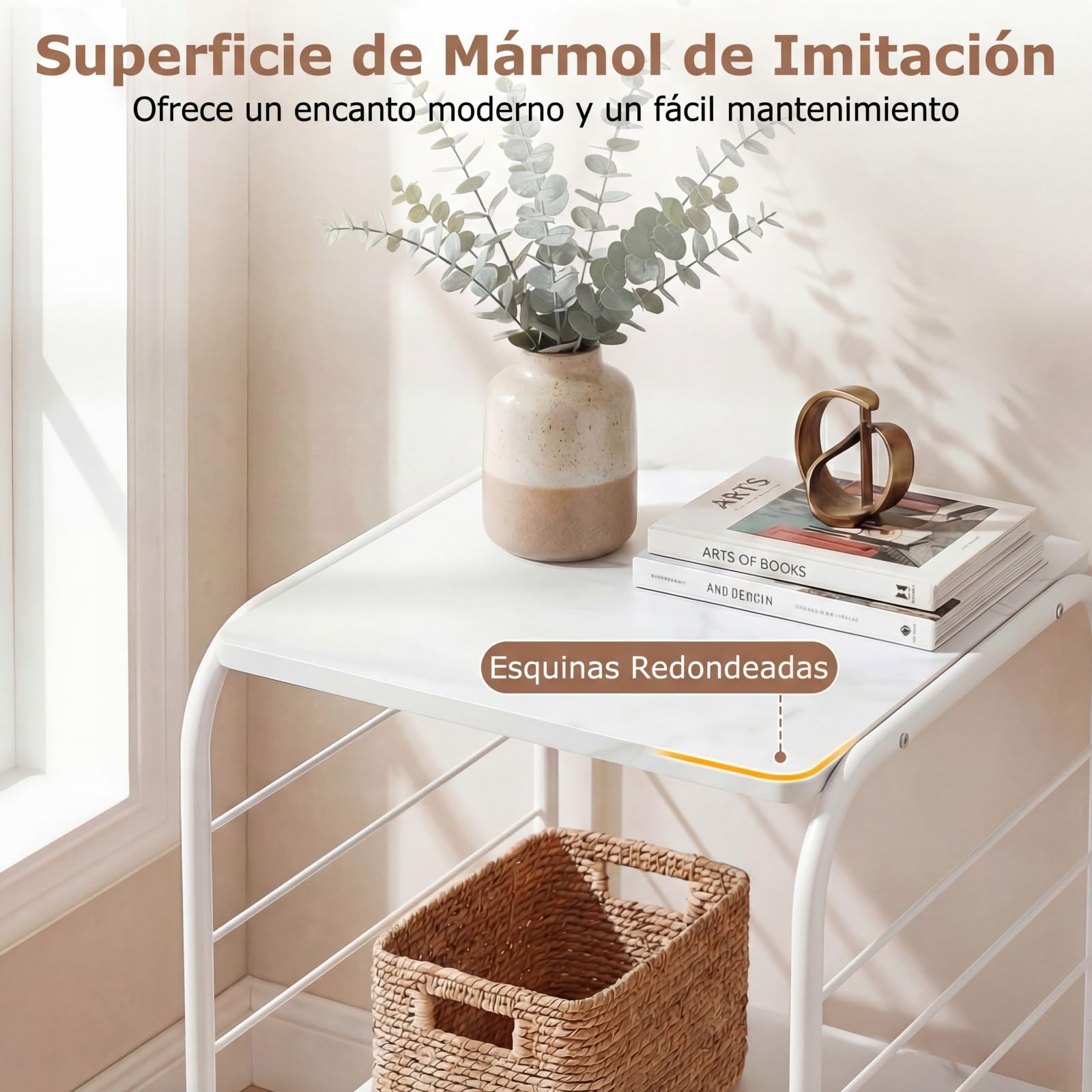 COSTWAY Mueble Tocadiscos de Vinilo para 280 LPs, Estantería Giratoria para Vinilos de 4 Niveles, Giratoria 360°,Metal, Soporte de Tiscos para Salón, 40x40x115cm (blanco)