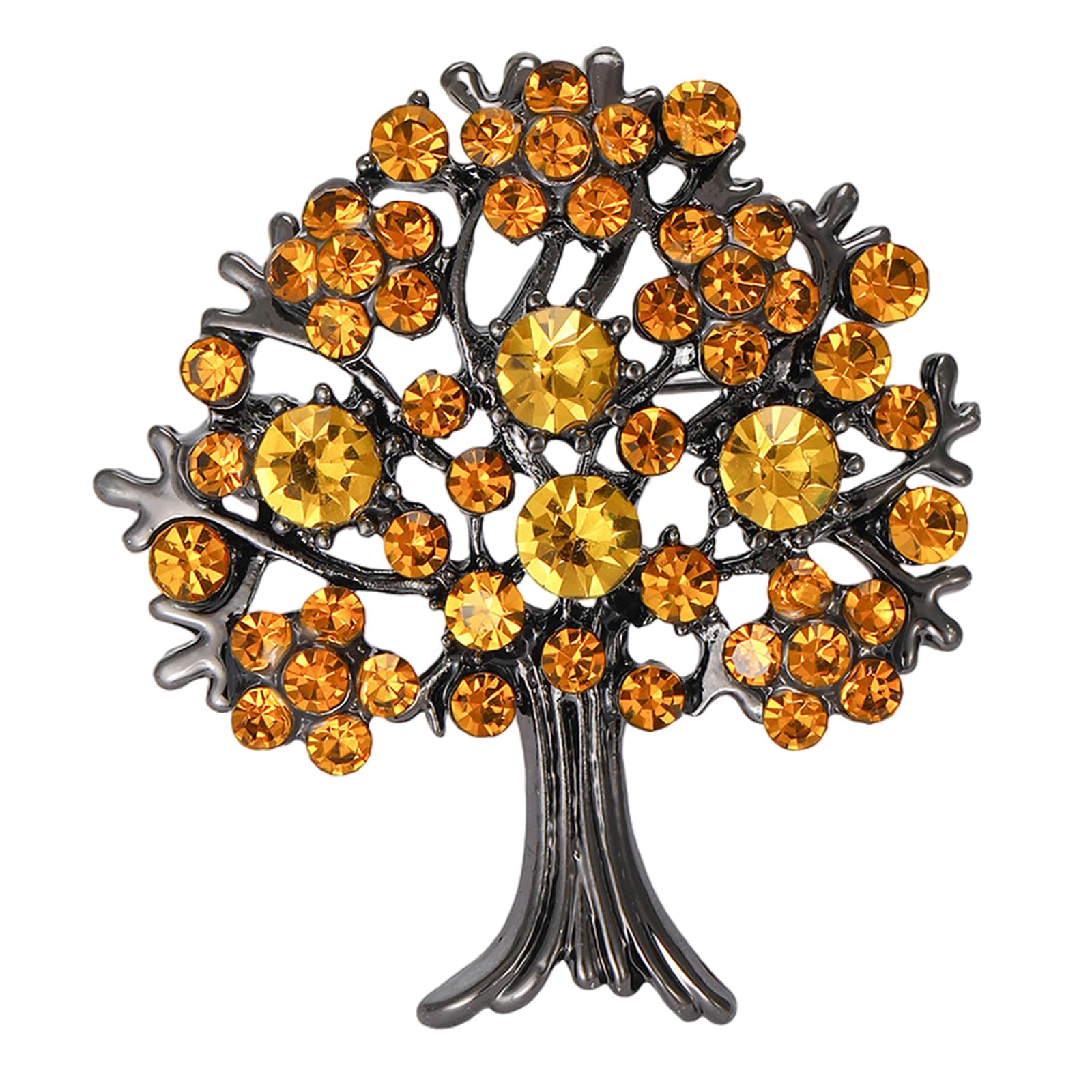 oringnat Elegant Trees Of Life Brooch Pin Distinctive Trees of Life Clothing Lapel Pin Essential Fashion Brooch Accessory