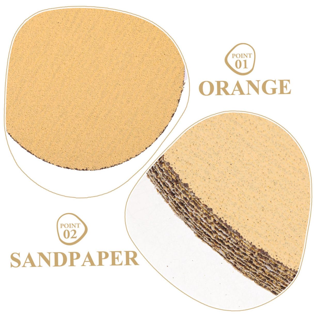 KICHOUSE 10pcs Disc Sandpaper Angle Grinder Attachments Sander Pads Sanding Disc 100 Grit Sand Paper Circles Sanding Pads 100 Grit Sandpaper Sander Attachment for Drill Sanding Disks