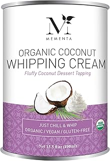Mementa Inc Coconut Whipping Cream, Vegan, Lactose Free Whipping Cream, ...