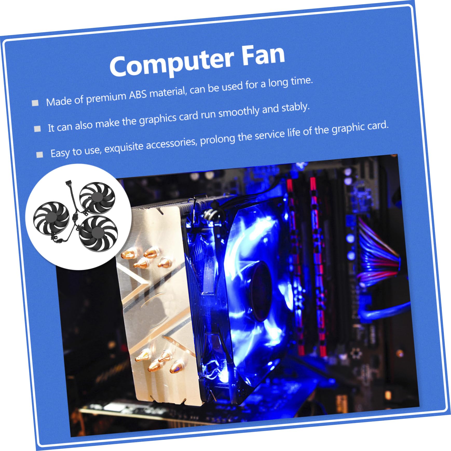HOMSFOU Ventilador De Refrigeración De Tarjeta Gráfica De Cfud Enfriador De Gpu Para Tarjetas Gráficas Serie Ti Compatible Ventiladores Para Computadoras