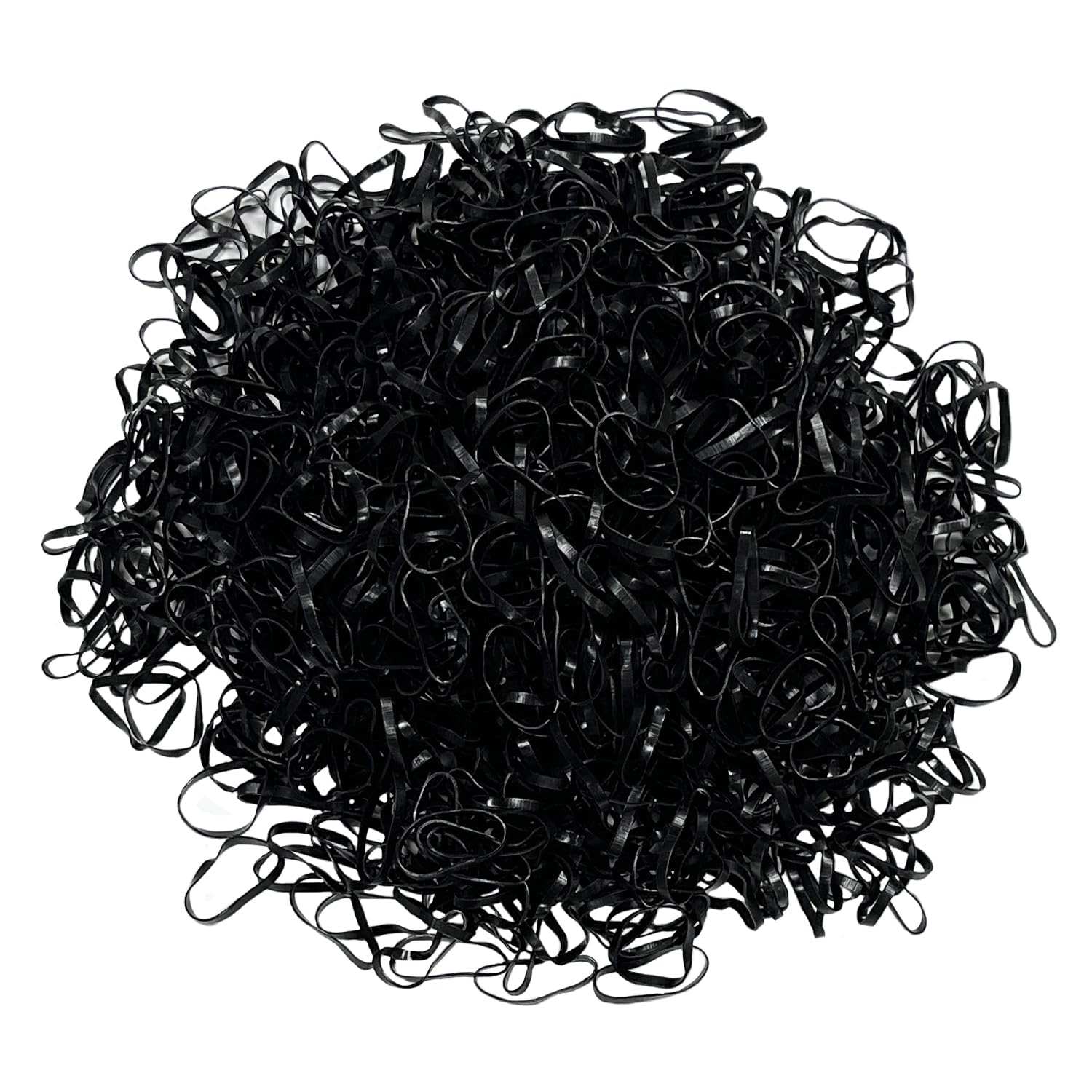 Haobase 1000 Stück Haargummis – Mini Elastische Gummis In Schwarz, 22 Mm