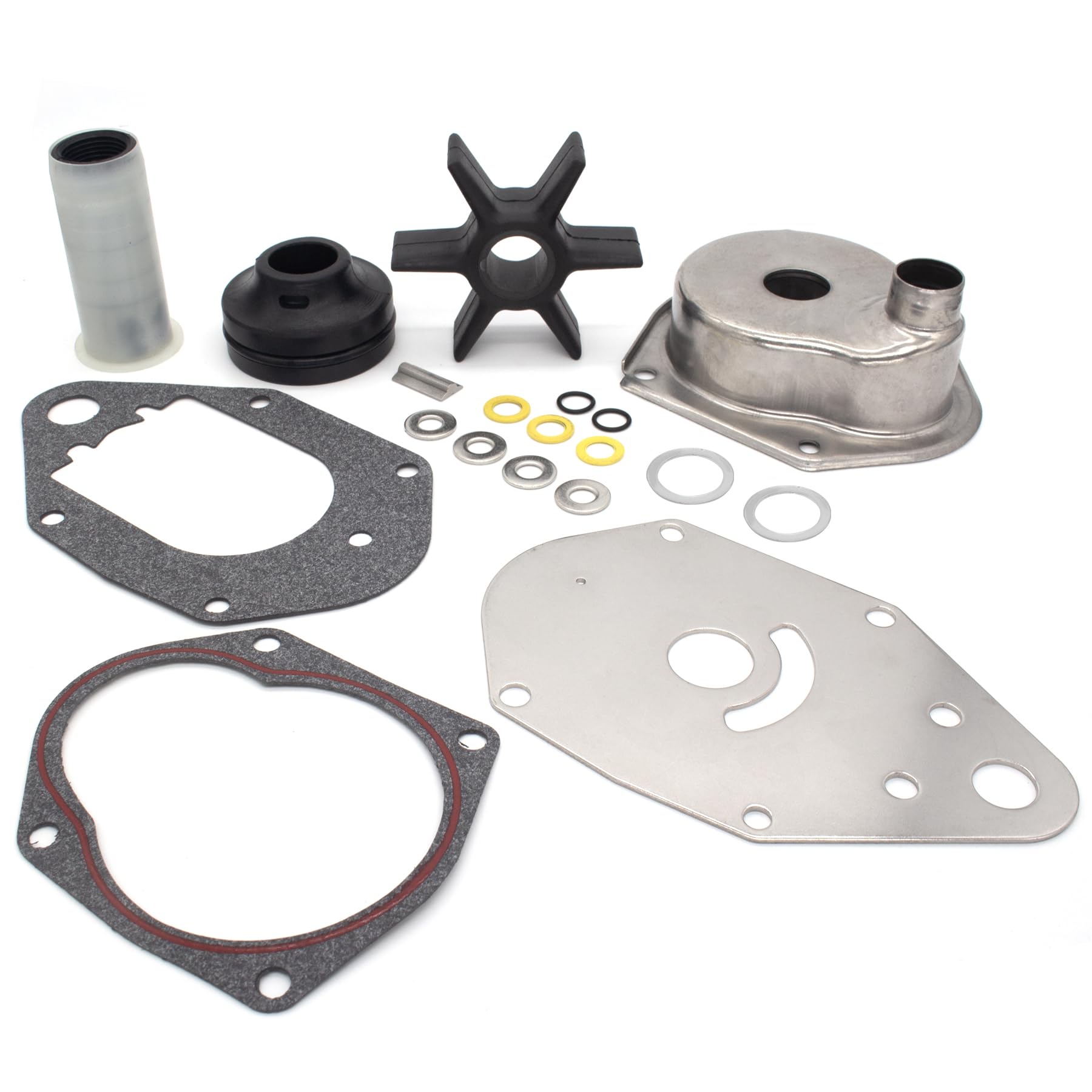 Photo 1 of QuickMarine 812966A12 Water Pump Impeller Repair Kit for Mercury Marine 4 Stroke 30-60 HP Outboard Motors Replacement 46-812966A12 Sierra 18-3690 Boat Engine