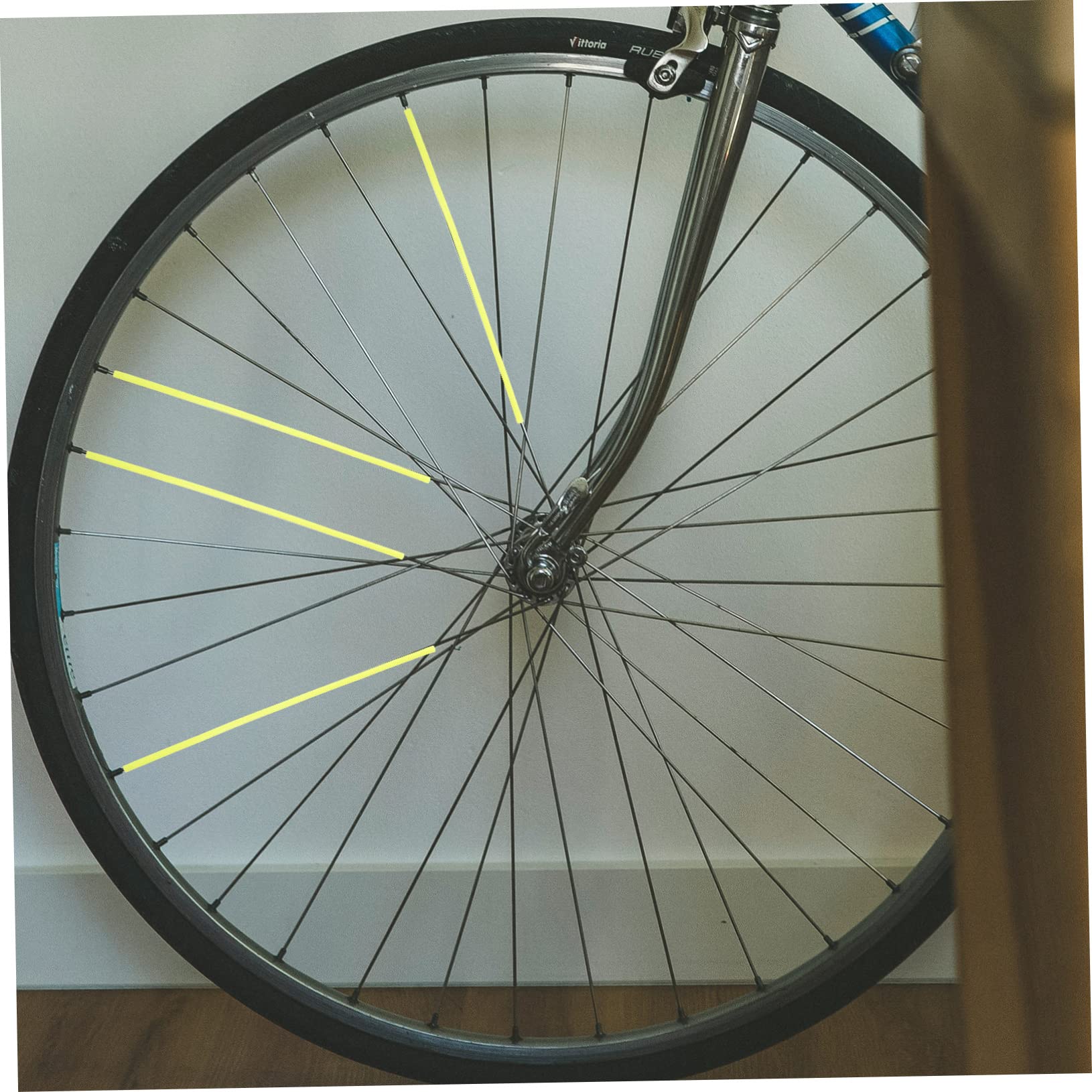 SUPVOX Motorcycle Bike Spoke Covers 75 Pack of Yellow Spoke for Spoke Wraps Spoke Protector No Assembly Required