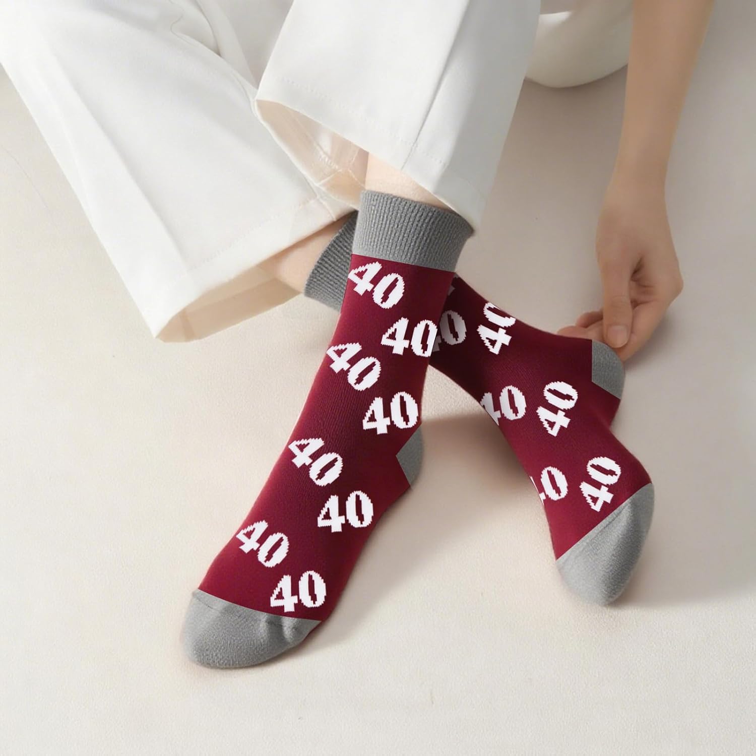40th 50th 60th Birthday Gifts for Her, Women 40th 50th 60th Birthday Decoration, Funny Socks Gift Idea for Mom Wife - Image 7