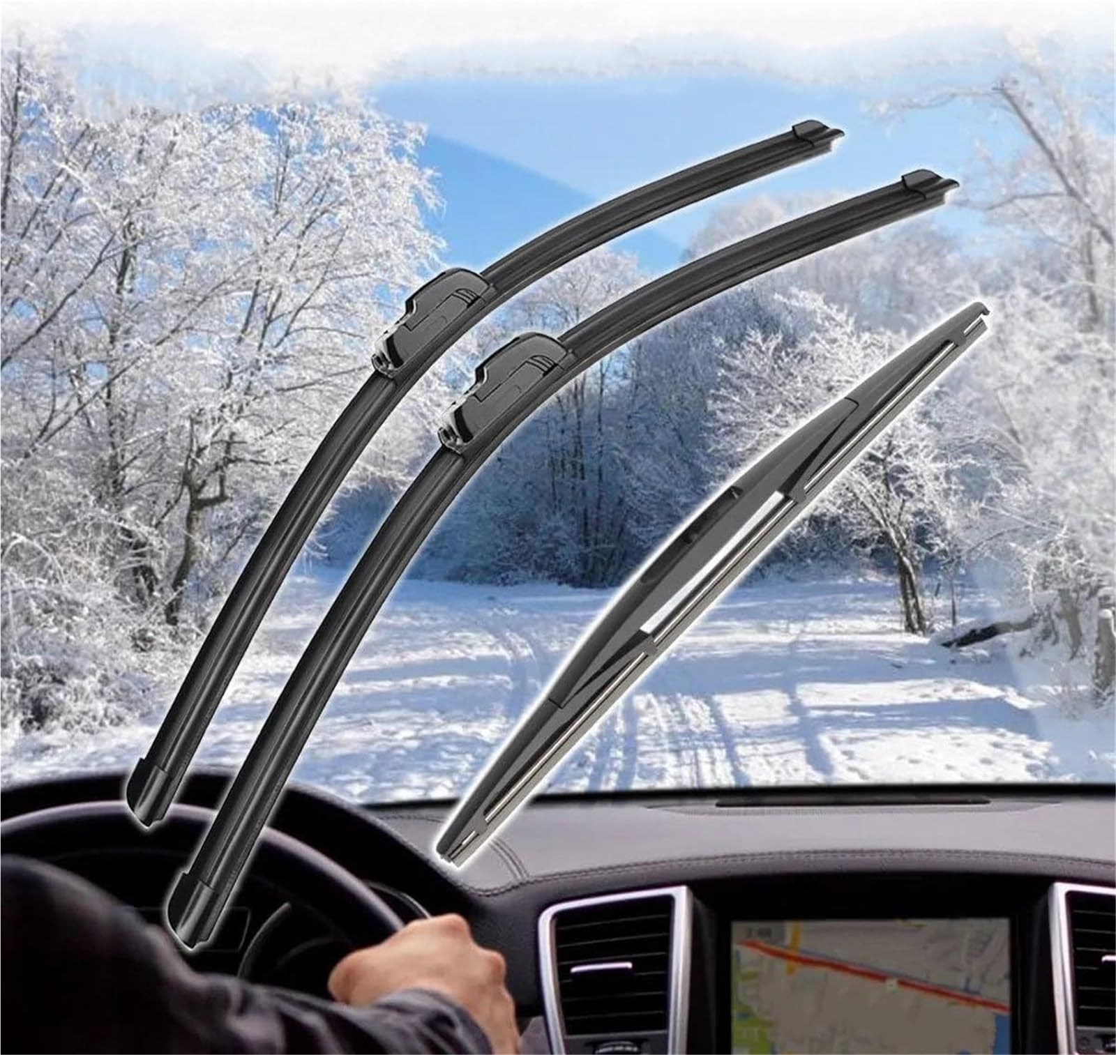 Juego de limpiaparabrisas Escobillas limpiaparabrisas delanteras y traseras para Subaru para Forester para MK4