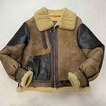 Amazon.co.jp: 大戦モデル B3 ムートン フライトジャケット 革