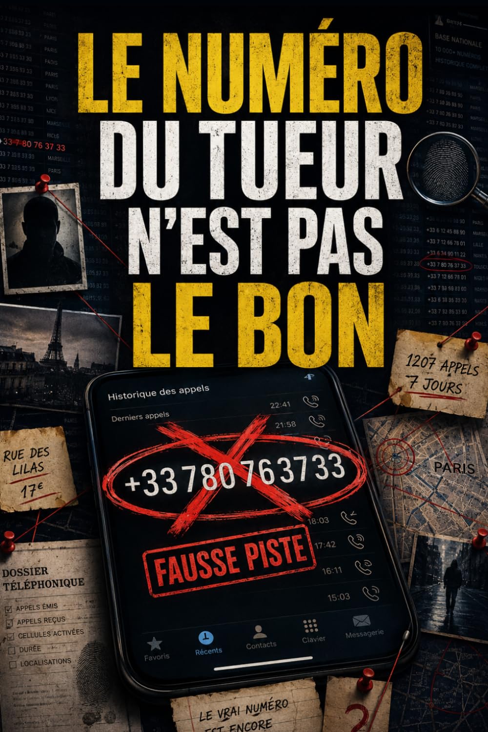 LE NUMÉRO DU TUEUR N’EST PAS LE BON: 10 000 numéros, 20 indices et 1 seul contact à retrouver | Livrejeu d’enquête logique à résoudre au stylo