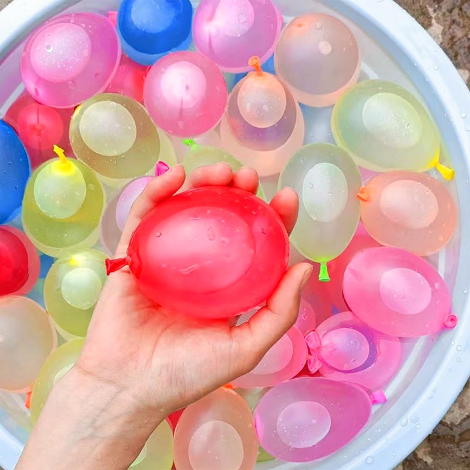 2 Stück Wasserpistole Kinder, CZMAO Wasserspritzpistole mit 10 Meter großer Reichweite Super Wasserspielzeug Sommer Schwimmbad Strand Outdoor Spaß mit 100St Wasserbomben Luftballons