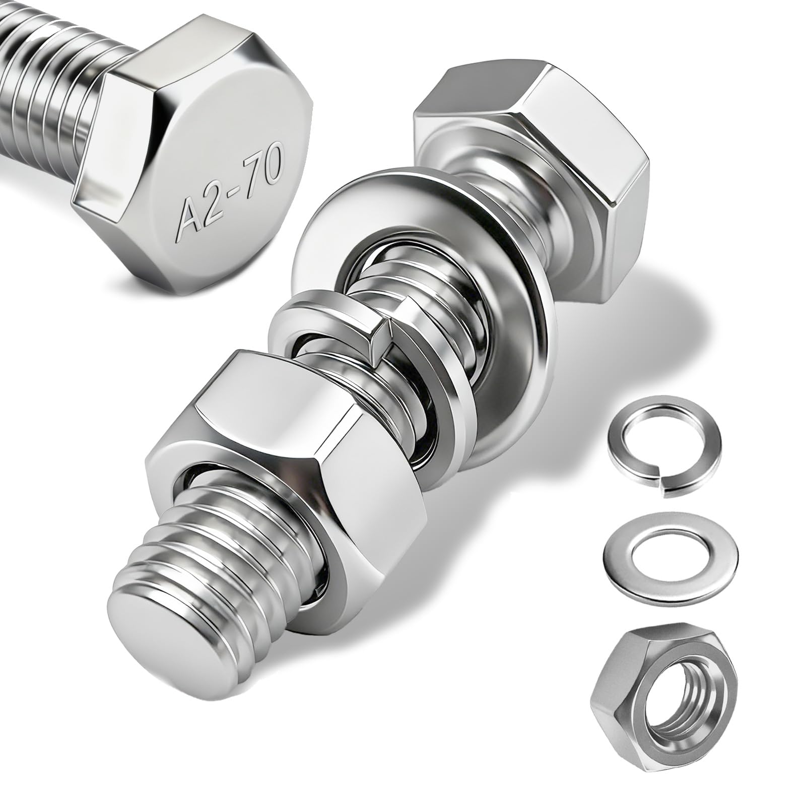 PDKKFF 60 Stück Senkkopfschrauben M3x8mm Innensechskant, Sch