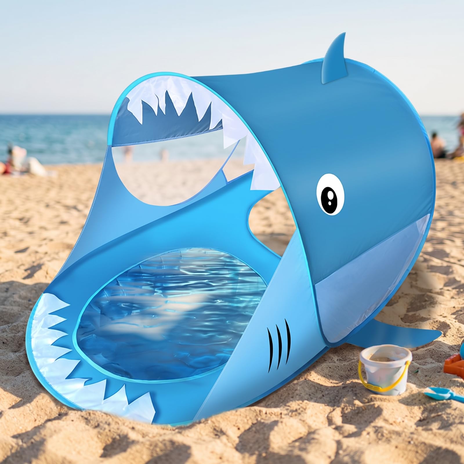 predolo da Spiaggia per Bambini Ventilata Struttura Leggera e Portatile, a Scatto, Rapida, per Giardino,