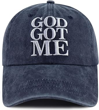 God Got Me Christian Hats for Men Women, Jesus Saves Baseball Cap