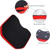 Vista 5 de Keenso Asiento grueso suave para kayak, canoa, barco de pesca, asiento de barco, cojín de asiento de barco, accesorio (negro)