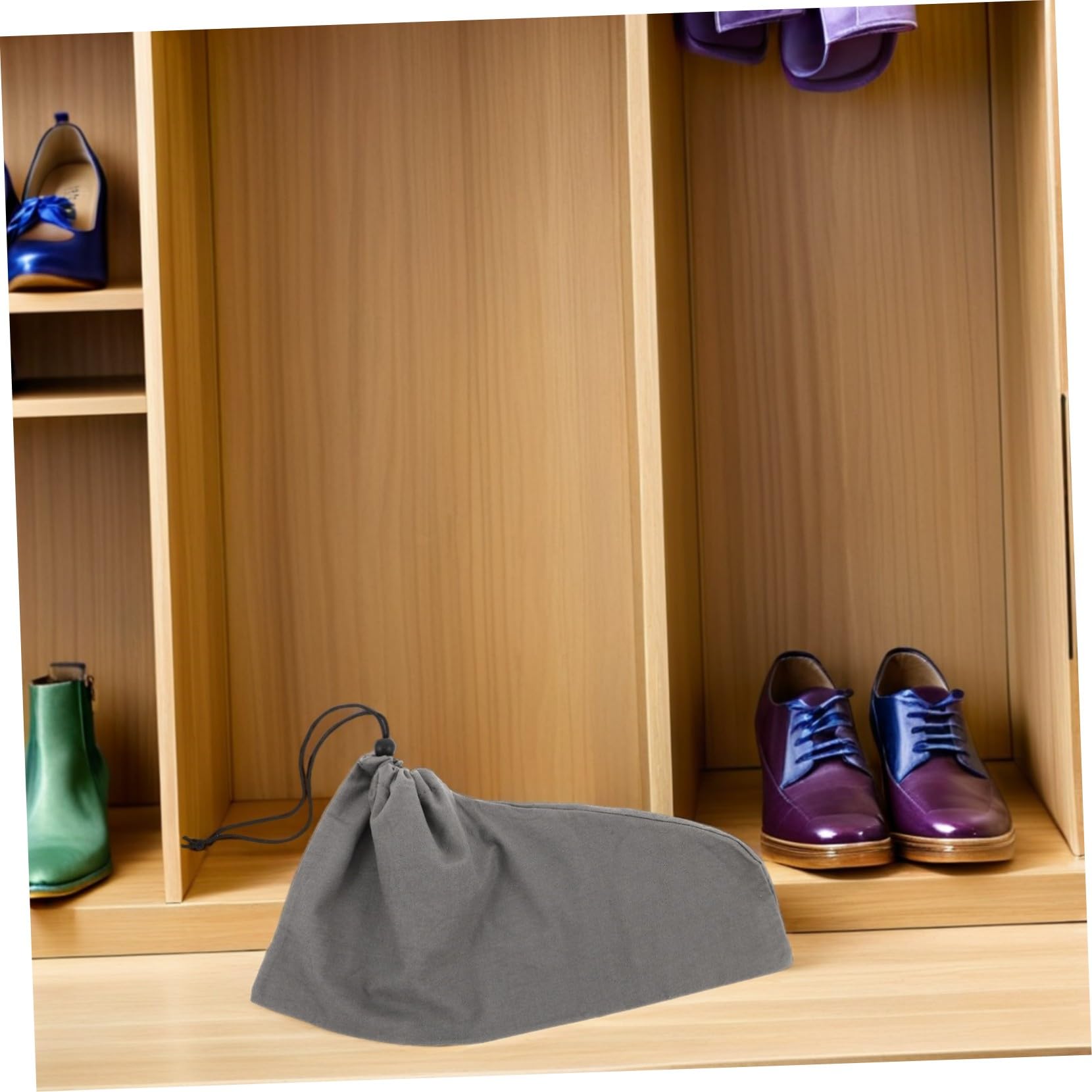 Yardwe 6pezzi Sacchetti Per Scarpe Da Viaggio in Cotone Coulisse Organizer Da Viaggio Per Scarpe e Stivali Borse Riutilizzabili Per Separare e Proteggere Le Calzature