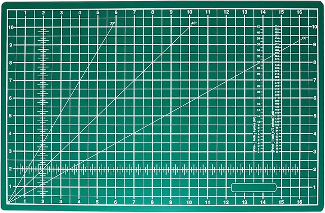 MANUFORE A3 18x12"Cutting Mat with Centimeter and Inch Scale Self Healing Craft Cutting Board with 3mm 5-ply Thickness for Using Rotary Cutter, Craft Knife, Paper Knife