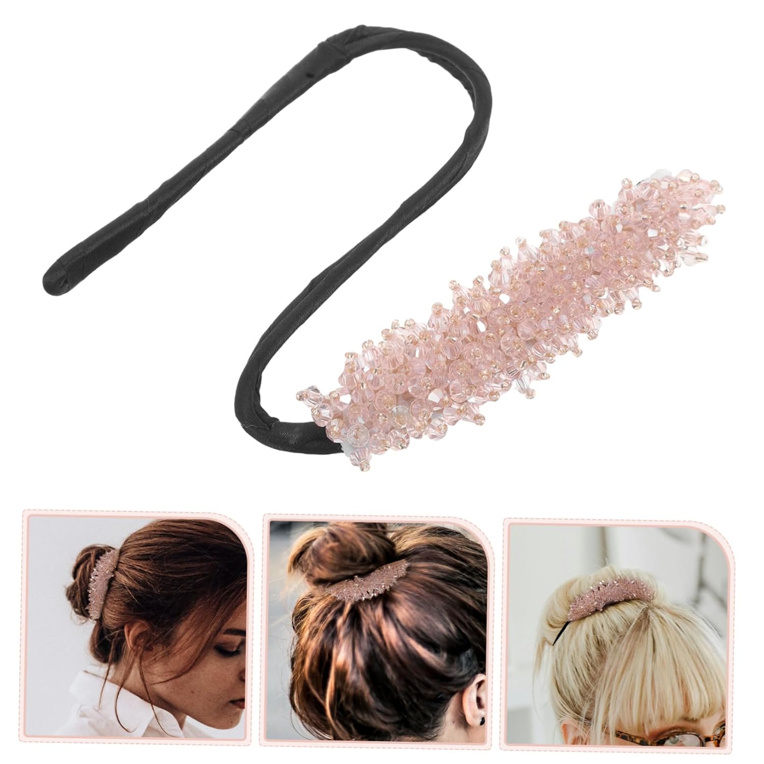 Mikinona Hair Bun Maker for Women Girls Accessories Hair Ties Bun Shaper Little Girls