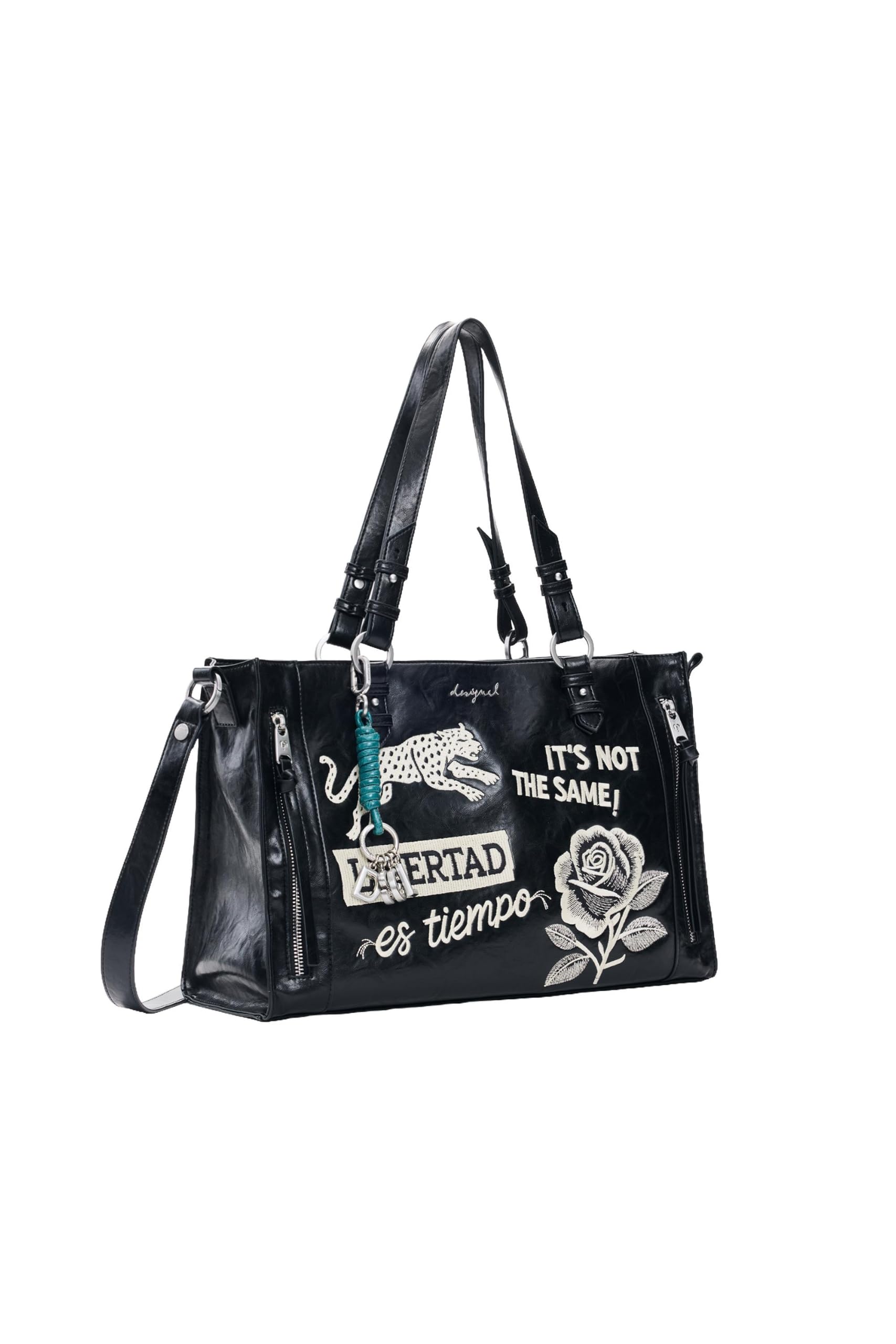 Desigual Bolso Mujer Negro One size