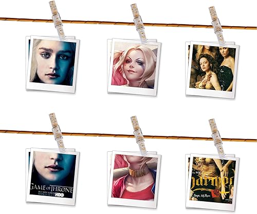 Miniatura 4 de Mini clips de plástico, 50 piezas de clips de fotos de plástico de colores, pinzas de papel para manualidades, 1.4 x 0.2 x 0.3 in