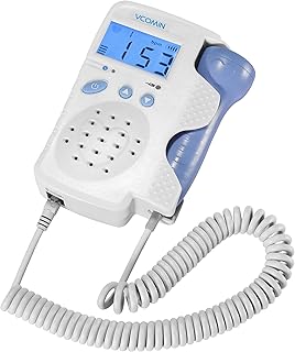 FD-200B Fetal Doppler | Pocket Friendly Fetal Heart Rate Monitor for Home and Clinic with in-Built Speaker | Portable Fetal Doppler & Heart Monitor for Pregnancy