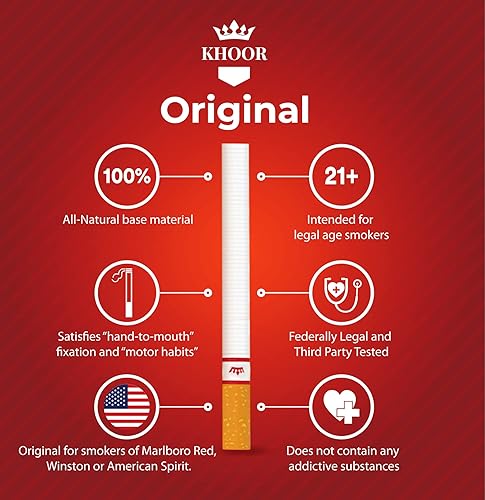 Vista 21 de KHOOR Cigarrillos de mentol a base de hierbas, 2 paquetes de sabor a mentol, alternativa satisfactoria para fumadores que buscan una alternativa