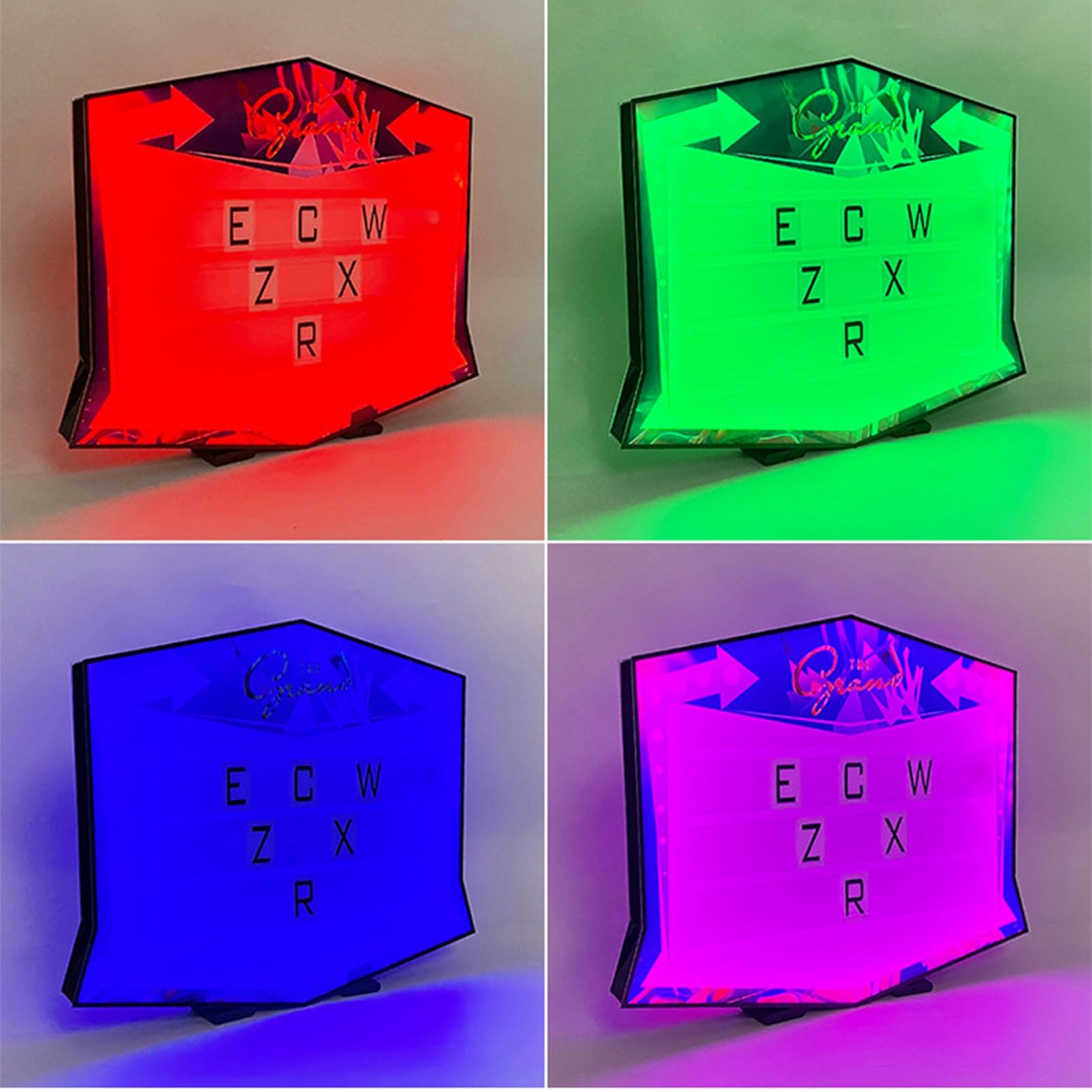 Luces De Exhibición para Letreros De Servicio De Botellas VIP Bengalas para Botellas Letrero con Caja De Luz con Letras Y Números Letrero De Marquesina con Letras