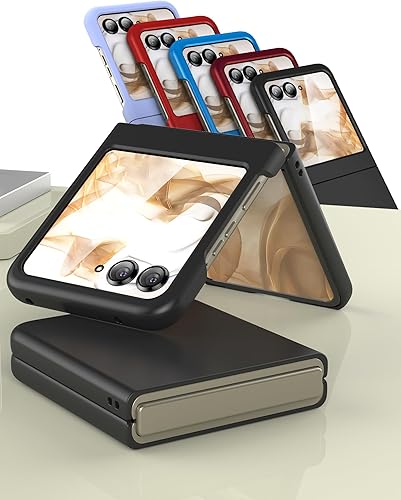 Miniatura 7 de Foluu Funda delgada para Motorola Razr 20242025 No compatible con Razr Plus 2024, con protector de pantalla frontal integrado, policarbonato mate