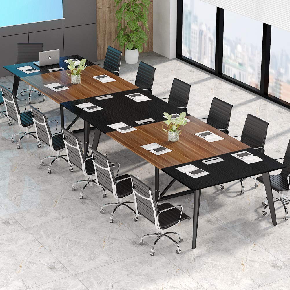 Tribesigns 8FT Conference Table, 94.5L x 47.2W inch Large Modern