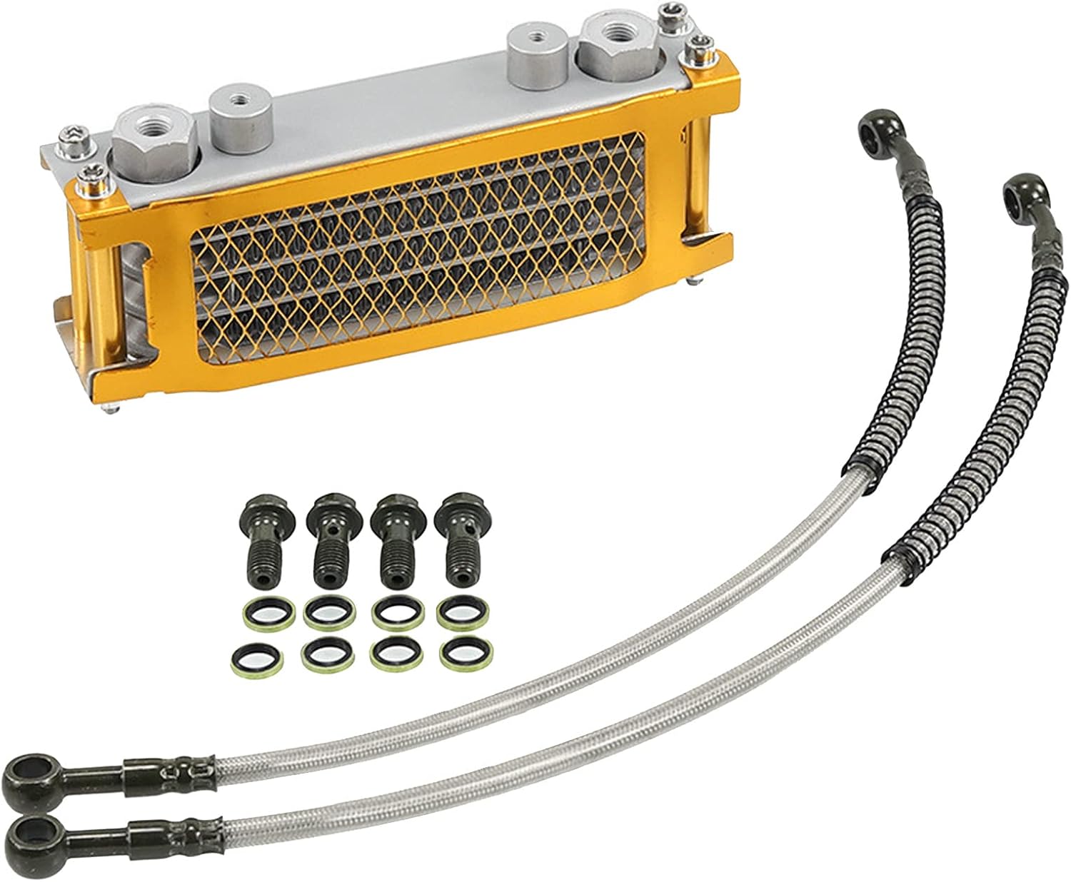 アルミ製ブラックラジエータークーラー Ki N ZX10R ZX-10R ZX 10R 2004