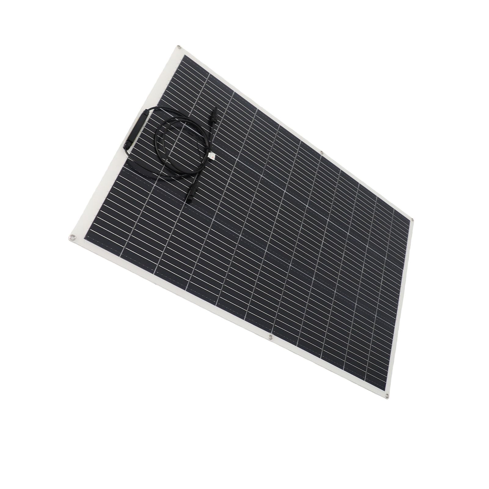 YWBL-WH 200W Półelastyczny Panel Słoneczny 18V Monokrystaliczny Panel Słoneczny ETFE do ładowania Akumulatora 12V z Regulowanym Uchwytem Montażowym do RV, łodzi, Przyczepy, Dachu