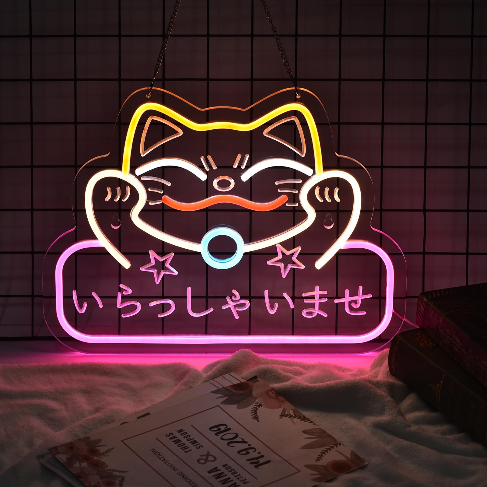 日本未発売 新品未使用 Cat Neon Sign ネコ ネオンサイン Lucky Cat Neon Sign Japanese Led Sign - PageNeon