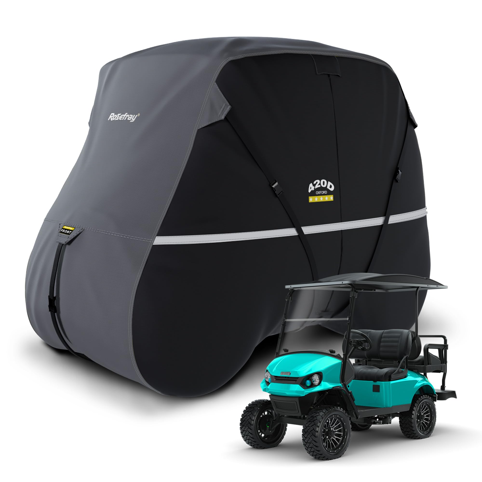 Rosefray 420D Oxford Golf Cart Cover