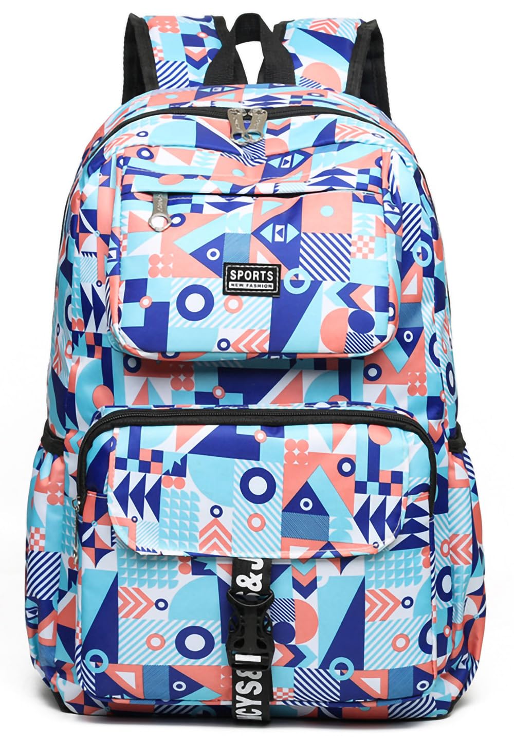 Generic ORILOOSEN Leisure Backpack for Girls School Bookbags for Primary and Middle School Water Resistan Backpack Blue Medium
