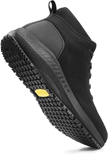 Miniatura 2 de Botas de trabajo antideslizantes para hombre, zapatos de chef antideslizantes para servicio de alimentos, cocina, restaurante, botas de tobillo de