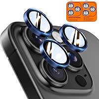 Vista 37 de TOCOL Protector de lente de cámara para iPhone 14 Pro Max / iPhone 14 Pro, protector de lente de cámara de vidrio templado HD individual resistente