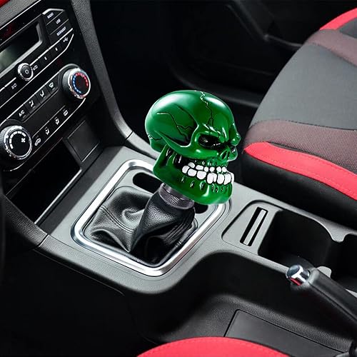 Miniatura 2 de Arenbel Perillas de palanca de cambios de esqueleto, manija de palanca de cambios de automóvil, se adapta a la mayoría de vehículos de transmisión