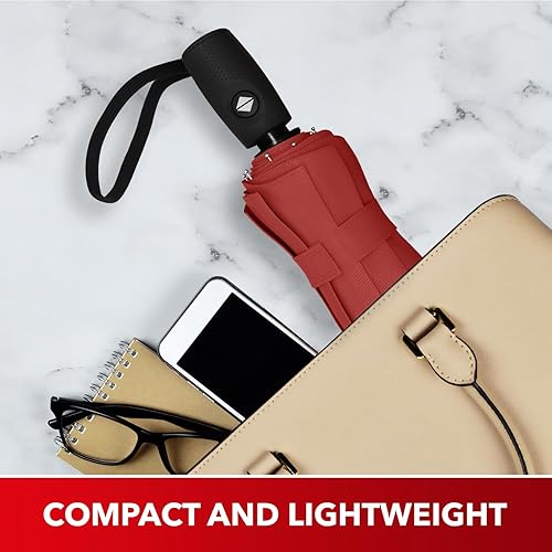 Miniatura 51 de REPEL Windproof Travel Umbrella - Compact & Withstands Winds up to 85MPH , Strongest Premium Auto Folding Umbrella for Rain and Sun - Durable, Light