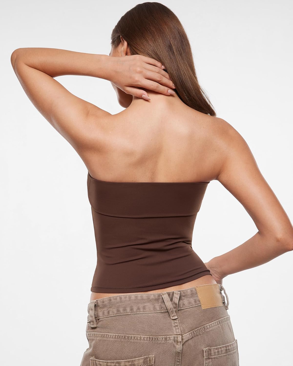 INLYRIC Natrelax Women's Tube Tops Strapless Tank Tops Sexy Summer Going Out Crop Tops Trendy Bandeau Tops - Image 5